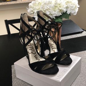 Sam Edelman Suede Black Heel, Size 6.5